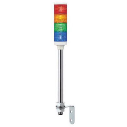 Schneider Electric Harmony XVC4 Series Red/Green/Amber/Blue Signal Tower, 4 Lights, 24 V Ac/dc, Tube Mount