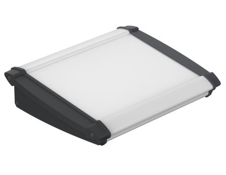 Bopla Caja De Consola, Serie Alu-Topline, De ABS, Aluminio De Color Negro, Anodizado Natural, Con Frontal Inclinado,