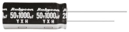 Rubycon YXH, THT Aluminium-Elektrolyt Kondensator 220μF ±20% / 35V Dc, Ø 10mm X 12.5mm, Bis 105°C