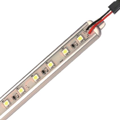 JKL Components ZAF Alumiline LED-Streifen 3050K, Weiß, 486mm X 20.6mm 24V 24LEDs/M IP65