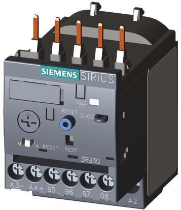 Siemens 固态过载继电器, 3RB系列, 触点额定电流 1.25 A, 自动，手动复位