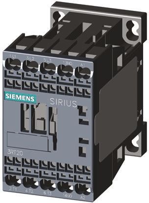 Siemens 3RT2 Series Contactor, 24 V Dc Coil, 3-Pole, 16 A, 7.5 KW, 3NO, 400 V Ac