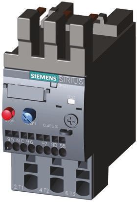 Siemens SIRIUS Innovation 3RU Überlastrelais 5,5 KW, 3P 1 Schließer, 1 Öffner / 8 A, 87mm X 45mm