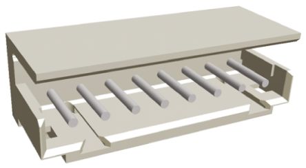 TE Connectivity AMP CT Leiterplatten-Stiftleiste Gewinkelt, 8-polig / 1-reihig, Raster 2.0mm, Kabel-Platine,