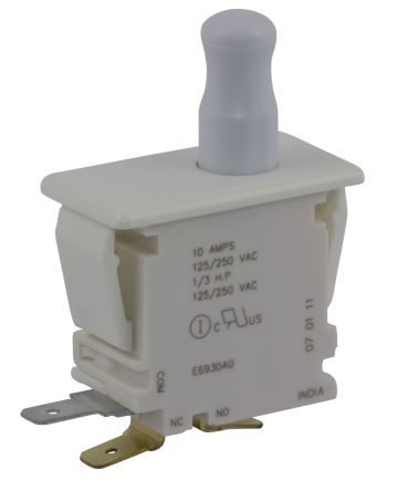 ZF Türmikroschalter Knopf Einpoliger Wechselschalter (SPDT) 10 A @ 250 V Ac Flachstecker Silber-Kadmium-Oxid
