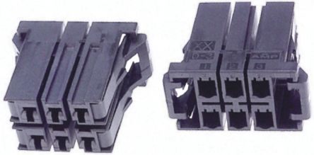 TE Connectivity Dynamic 3000 Steckverbindergehäuse Buchse 5.08mm, 10-polig / 2-reihig Gerade, Kabelmontage Für