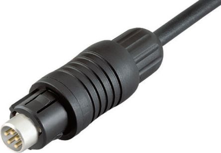 Binder Circular Connector, 3 Contacts, Cable Mount, Subminiature Connector, Plug, Male, IP67, 430 Series