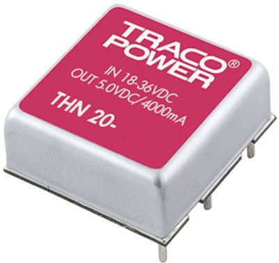 TRACOPOWER THN 20 DC/DC-Wandler 20W 48 V Dc IN, 12V Dc OUT / 1.67A 1.5kV Dc Isoliert