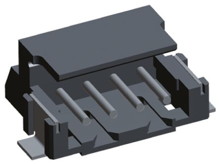 TE Connectivity AMP CT Leiterplatten-Stiftleiste Gewinkelt, 4-polig / 1-reihig, Raster 2.0mm, Kabel-Platine,