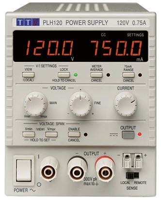 Aim-TTi PL Series Digital Bench Power Supply, 0 → 120V, 0 → 750mA, 1-Output, 90W - UKAS Calibrated