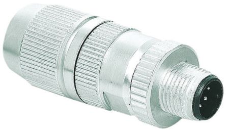 HARTING Circular Connector, 4 Contacts, Cable Mount, M12 Connector, Plug, Male, IP65, IP67, Harax M12 Series
