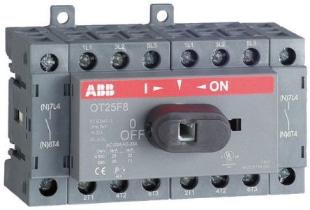 ABB Interrupteur-sectionneur, 8 P, 16A, 400V C.a.
