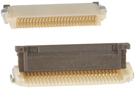 Hirose FH12, SMD FPC-Steckverbinder, Buchse, 26-polig / 1-reihig, Raster 0.5mm Lötanschluss
