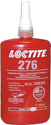 Loctite 276 Schraubensicherungsklebstoff Anaerob Flüssig Grün, Flasche 250 Ml, Hochfest Aushärtend In 24 H