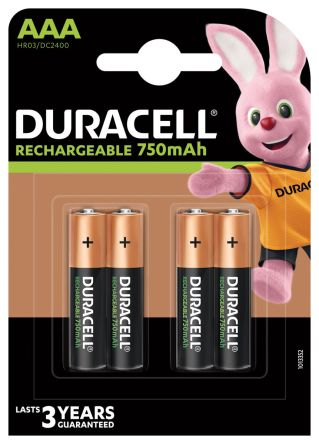 Duracell Recharge Plus AAA Akku NiMH Ja 1.2V, 750mAh