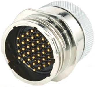 Toughcon, 37 Pole Cable Mount Connector Socket, Male Contacts
