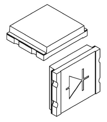 Vishay AEC-Q101 TEMD Fotodiode IR, Sichtbares Licht 900nm Si, SMD 2-Pin