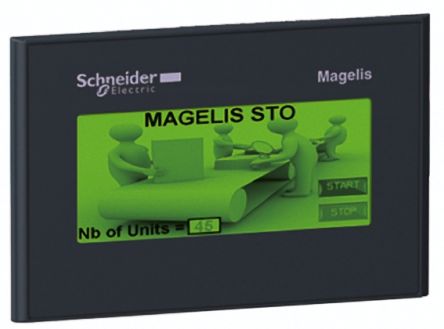 Schneider Electric Pantalla Táctil HMI HMISTO Magelis STO Y STU De 3,4, STN, Monocromo, 200 X 80pixels, Conectividad 2