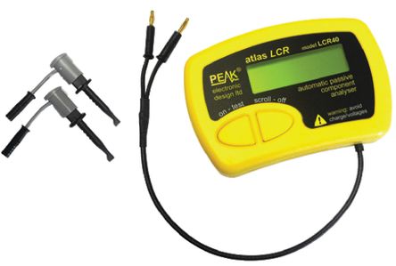 Peak Electronic Design Peak Electonic LCR40 LCR-Messgerät 10000μF 2 MΩ 10H, ISO-kalibriert Batterie MN21, Handgerät LCD