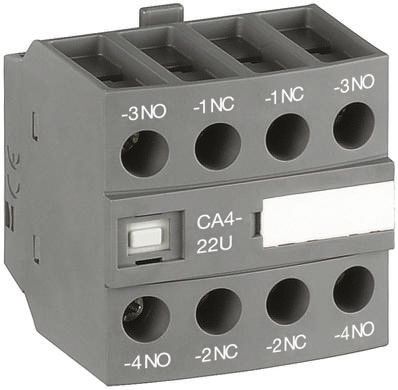 ABB Auxiliary Contact, 4 Contact, 1NC + 3NO, Front Mount