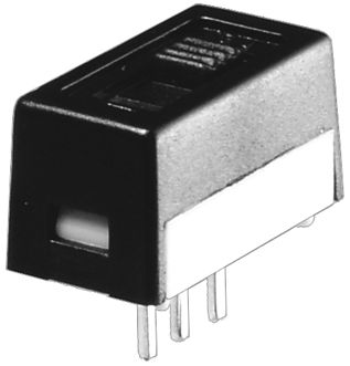 KNITTER-SWITCH Commutateur à Glissière, 1NO, Verrouillable, 3 A, 28 V C.c., Montage Circuit Imprimé