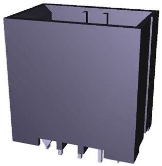 TE Connectivity Dynamic 3000 Leiterplatten-Stiftleiste Gerade, 6-polig / 1-reihig, Raster 3.81mm, Kabel-Platine,