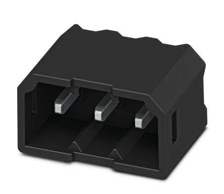 Phoenix Contact, 2.5mm Pitch, COMBICON PTSM, 4 Way, Right Angle, Pluggable Terminal Block, Header, Solder Termination,
