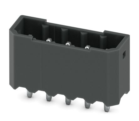Phoenix Contact, 2.5mm Pitch, COMBICON PTSM, 5 Way,, Pluggable Terminal Block, Header, Solder Termination, 1778586