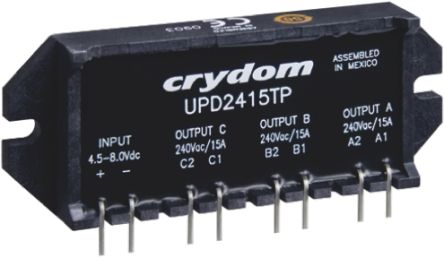 Sensata / Crydom Solid State Relay, 15 A Rms Load, PCB Mount, 280 V Rms Load, 8 V Dc Control