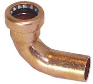 Pegler Yorkshire Copper Pipe Fitting, Push Fit 90° Street Elbow For 15mm Pipe