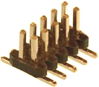 Amphenol Communications Solutions Minitek127 Series Straight Surface Mount Pin Header, 16 Contact(s), 1.27mm Pitch, 2
