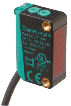 Pepperl + Fuchs Kubisch Optischer Sensor, Diffus, Bereich 1 M, PNP Ausgang, Anschlusskabel