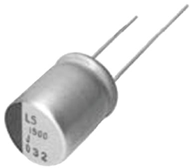 Nichicon Condensador De Polímero LS, 470μF ±20%, 6.3V Dc, Montaje En Orificio Pasante, Paso 3.5mm, Dim. 8 (Dia) X 12mm