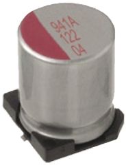 Nichicon PS, SMD Polymer Alu Kondensator, Elko 220μF ±20% / 16V Dc, Ø 8mm X 11.7mm, Bis 105°C