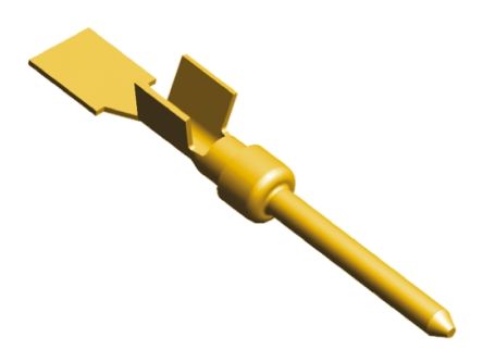 TE Connectivity AMPLIMITE HDP-20 Sub-D Steckverbinderkontakt, Stecker, Crimpanschluss, Messing, Nickel Vergoldet, 22