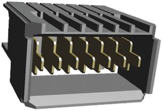 TE Connectivity Z-PACK Backplane-Steckverbinder, 7-polig, 1-reihig, Presspassung-Anschluss, 16A, Durchsteckmontage