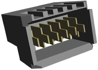 TE Connectivity Conector De Backplane, Serie Z-PACK, Paso 2mm, 6 Vías, 1 Filas, Ángulo De 90°, Encaje A Presión, 10A