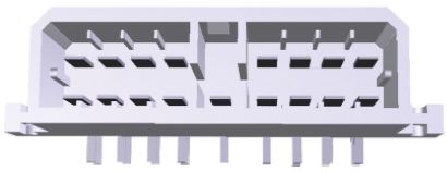 TE Connectivity Multi-Interlock Series Right Angle Through Hole Mount PCB Socket, 17-Contact, 2-Row, Solder Termination