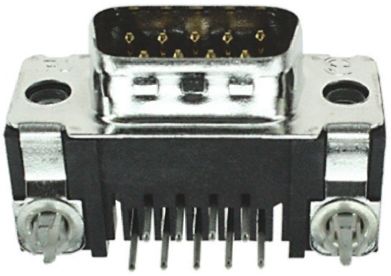TE Connectivity Amplimite HD-20 Sub-D Steckverbinder Stecker Abgewinkelt, 9-polig / Raster 2.74mm, Durchsteckmontage
