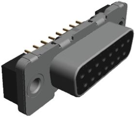 TE Connectivity Amplimite HDP-20 Sub-D Steckverbinder Buchse, 15-polig / Raster 2.74mm, Durchsteckmontage Lötanschluss