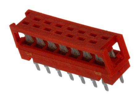 TE Connectivity Micro-MaTch IDC-Steckverbinder Stecker,, 14-polig / 2-reihig, Raster 1.27mm