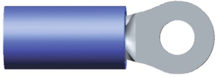 TE Connectivity PIDG Ringkabelschuh, Isoliert, Nylon, Blau, Max. 2.6mm², M2.5