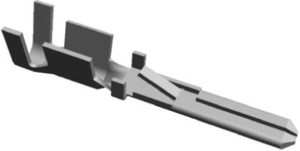 TE Connectivity FASTIN-FASTON .110 Flachsteckhülse, Unisoliert, 2.79 X 0.81mm, Stecker, 1mm² - 2.5mm², 17AWG Min