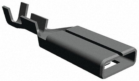 TE Connectivity FASTON PRONER Flachsteckhülse, Unisoliert, 6.35mm, Buchse, 0.3mm² - 1mm², 22AWG Min