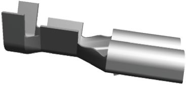 TE Connectivity FASTIN-FASTON .250 Flachsteckhülse, Unisoliert, 6.35 X 0.8mm, Buchse, 18AWG Min