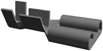 TE Connectivity FASTIN-FASTON .110 Flachsteckhülse, Unisoliert, 2.79 X 0.79mm, Buchse, 0.2mm² - 0.5mm², 24AWG Min