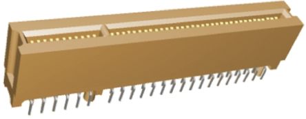 TE Connectivity Kantensteckverbinder, 1.27mm, 90-polig, 2-reihig, Gerade, Female, Durchsteckmontage