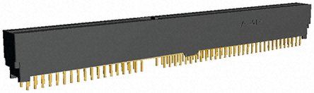 TE Connectivity Kantensteckverbinder, 2.54mm, 104-polig, 2-reihig, Gerade, Buchse, Durchsteckmontage