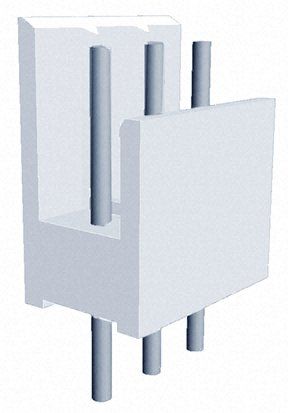TE Connectivity AMP-QUICK Leiterplatten-Stiftleiste Gerade, 3-polig / 1-reihig, Raster 2.54mm, Platine-Platine,