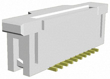TE Connectivity FPC, SMD FPC-Steckverbinder, Buchse, 10-polig / 2-reihig, Raster 1mm Lötanschluss
